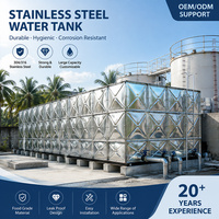 Réservoir d'eau galvanisé HDG sur mesure OEM, directement de l'usine, de 1m³ à 10000m³, pour distributeurs, entrepreneurs EPC et projets