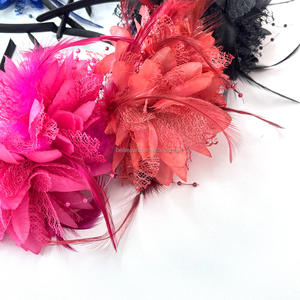 BELLEWORLD الأكثر شعبية الساحرة الفاخرة أغطية الرأس الأنيقة مهرجان حزب الشعر خمر الريش عقال للرقص - Product Image 6