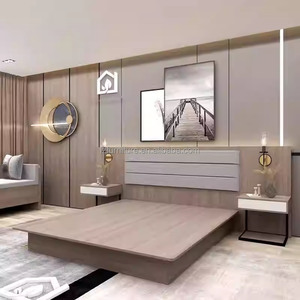 Contemporary Hotel Room Furniture Custom Twin <b>Single</b> <b>Bed</b> With Headboard Bedside Table Lounge <b>Sofa</b> For 3 Star Hotel Bedroom Sets - Product Image 2