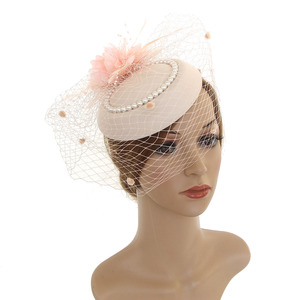 Wholesale Most Popular <strong>Hair</strong> <strong>Band</strong> with Veil Colorful <strong>Wedding</strong> <strong>Hair</strong> <strong>Bands</strong> Clip for Girls - Product Image 6