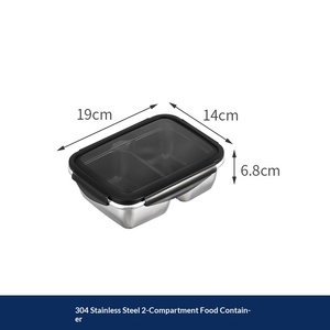 Boîtes à lunch en acier inoxydable 304 de haute qualité pour la conservation des aliments, étanches et hermétiques, vente en gros 2026 - Product Image 5