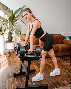 Dumbbells Set Adjustable Dumbbell <b>Weight</b> Plates 32kg 36kg 80LB Workout Multi Gym Fitness Equipment Adjustable Dumbbell - Product Image 4
