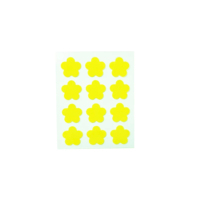 Patchs Hydrocolloïdes Étoilés Premium Anti-Boutons Jaune Vif 12 Points Imperméables Couvre-Points d'Acné pour Visage et Nez Tous Types de Peau