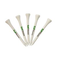 Tees de golf en bois imprimés sur mesure, vente en gros, directement de l'usine, logo personnalisable, tees de golf en bambou, prix de gros