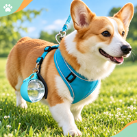 Bouteille d'eau portable pliable 2-en-1 en PETG de qualité alimentaire pour animaux de compagnie (chiens et chats) – 285 ml – Idéale pour l'extérieur – Meilleure vente