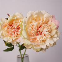 Fleurs artificielles de pivoines de haute qualité au toucher réel, idéales pour la décoration de mariages, de maisons, de Noël et de remises de diplômes (vente en gros)