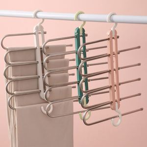 Save Space Double Hook Multiple Multi Tier Men Pants Magic <b>Wardrobe</b> Hanger - Product Image 3