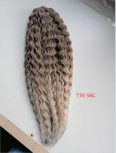 Großhandel Wasserwelle Häkeln 30 Zoll Deep Wave Twist Haar Synthetische Göttin Zöpfe Haar Wellig Ombre Blonde Haar verlängerung