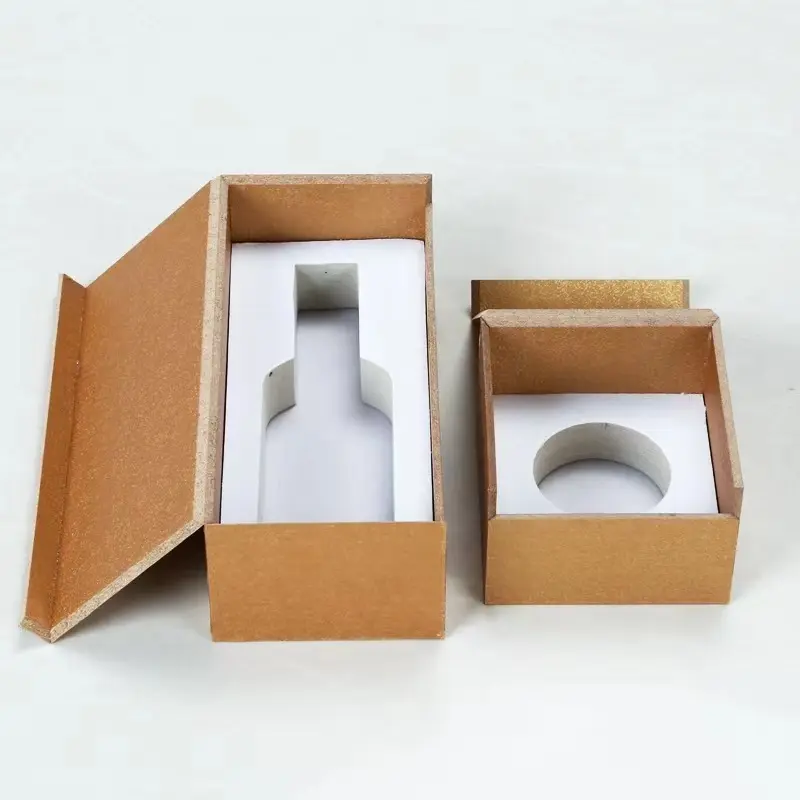 Bottle Gift Box OEM Customize Hard Cardboard Book Shape Bottle Packaging Gift Box For Cosmetic