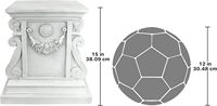 Socle de statue de jardin de style européen, ornement créatif en résine pour la décoration de la cour