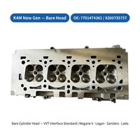 Culasse nue K4M 7701474361 8200735757 pour Renault Megane 2 Logan Sandero Duster Dacia Lada Largus Vesta 1.6 16V Nouvelle Version