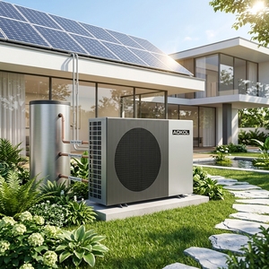 Pompa di calore monoblocco a trasmissione diretta solare fotovoltaica da 6 kW, inverter A+++, EVI R290, 75°C, ad alta temperatura, per riscaldamento, raffreddamento e ACS. - Product Image 1