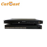 Modulador de Salida RF de 8 Sintonizadores FTA DVB-S2/DVB-T/T2/ISDB-T/DVB-C a 4 Portadoras, Equipo CATV para Redes de Multiplexación