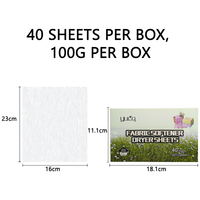 Feuilles assouplissantes non toxiques pour sèche-linge, parfum lavande et lin frais, prix usine