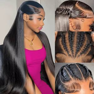 Perruque Lace Front HD sans colle, lisse et droite, prête à porter, cheveux humains SDD, pour femmes, cheveux humains bruts du Vietnam - Product Image 5