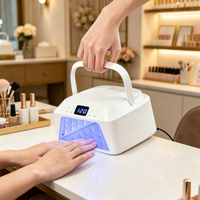 SNRQI Proveedores de Equipos para Uñas, Lámpara UV LED para Gel de Uñas, Modo Inteligente para el Cuidado de la Piel, Lámpara de Uñas Recargable con 4 Temporizadores, Lámpara UV para Uñas