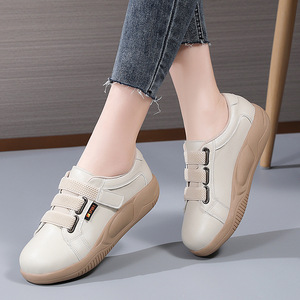 Cross-Border Thick-Soled Height-Increasing <b>White</b> Bopyrina Model 9902 Women Autumn Korean Style <b>Lace</b>-Up Running Shoes Mesh Upper - Product Image 3