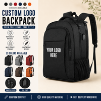 Sac à dos pour ordinateur portable de haute qualité, personnalisé, grande capacité, avec port de charge USB, sac à dos multifonctionnel pour les voyages et les affaires