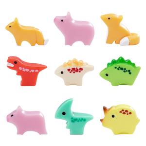 Nuevas y lindas figuras de animales de <span class=keywords><strong>cerdito</strong></span> y dinosaurio cuadradas de KI Yuewu, accesorios decorativos DIY, pequeños adornos de escritorio. - Product Image 5