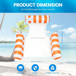 Hot Sale <strong>Floating</strong> <strong>Water</strong> Hammock Lounger <strong>Floating</strong> Toys <strong>Inflatable</strong> <strong>Floating</strong> Bed Chair Swimming Pool Foldable <strong>Inflatable</strong> Hammock - Product Image 5