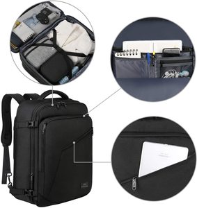 Nhà Máy 40L Du Lịch Ba Lô Chuyến Bay Được Phê Duyệt Carry On Bag Quốc Tế Bền Polyester Máy Tính Xách Tay Ba Lô Bán Buôn Ba Lô - Product Image 3