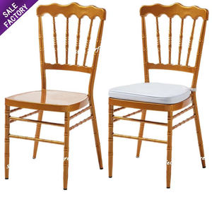 Wholesale Hot Sale Stackable Event Party Oval Back Design Gold Special <b>Chair</b> for Wedding Banquet - Product Image 4