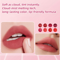 Baume à lèvres mat 5ml avec logo personnalisé 'Love Strawberry Cake', taille standard, soin beauté personnel, gloss à lèvres velours Cupidon
