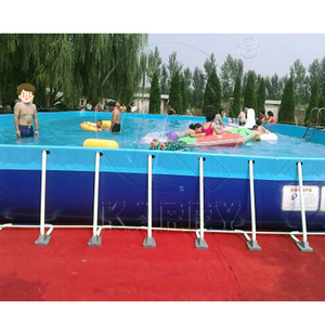 Tobogán Inflable Comercial de PVC Reforzado para Piscina, Parque Acuático Inflable Ocean World con Piscina Rectangular - Product Image 3