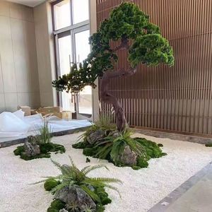 Large Indoor Simulation Podocarpus Ornamental <strong>Trees</strong> <strong>Plastic</strong> <strong>Artificial</strong> Pine <strong>Trees</strong>