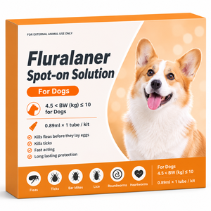 Solution topique Fluralaner pour chiens - Soins pour animaux de compagnie |   Traitement contre les puces et les tiques |   Contrôle des parasites à action rapide et longue durée - Product Image 6