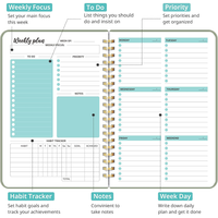 Carnet A5 à spirale en papier épais 100 g/m², le plus vendu en gros, avec reliure métallique double spirale, logo personnalisé, couverture rigide, journal scolaire