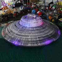 Reklam Şişme Uzaylı Sahne Malzemeleri Ledli Özel Şişme Gezegen Çılgın UFO Dev Şişme Uçan Daire Etkinlikler İçin