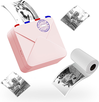Imprimante portable M02S 304 DPI Mini imprimante photo Imprimante de poche pour étudiants Machine d'impression thermique d'autocollants pour notes/cadeaux