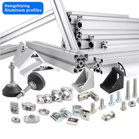 Profilé en aluminium à fente en T norme européenne 4080, extrusion 6063-T5 pour cadre de ligne d'assemblage, découpe personnalisée, usinage CNC
