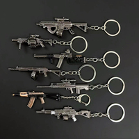 Mini-pistolet jouet en alliage, modèle de pendentif pour sac à dos ou porte-clés, accessoire de jeu