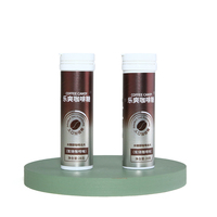 Bonbons en vrac en gros OEM/ODM, bonbons au café sans sucre personnalisés sous marque privée, bonbons pressés aromatisés au café avec Xylitol