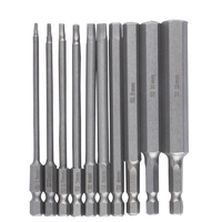 1/4 "25Mm Torx T25 jeu d'embouts de tournevis réparation Crv sécurité ensembles de tournevis à tête hexagonale