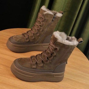 <span class=keywords><strong>Botas</strong></span> de Invierno para Mujer, Nueva Colección 2026, Forradas de Felpa, con Suela Gruesa, Estilo Europeo Americano, Casuales, Cálidas, para la <span class=keywords><strong>Nieve</strong></span> - Product Image 4