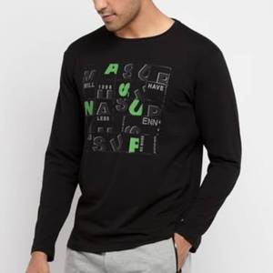 T-shirt à manches longues 100 % coton respirant pour homme avec impression personnalisée – Écologique et séchage rapide, idéal pour les tenues décontractées - Product Image 4