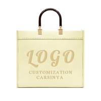 Sacs fourre-tout de luxe en cuir PU antivol pour femmes, personnalisables avec logo en relief, sacs à bandoulière pour l'automne/hiver – Marque privée pour revendeurs