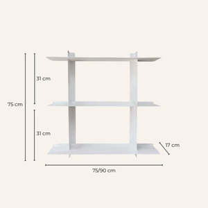 Mensola da Parete in Metallo Kora, 75 Cm, Acciaio Verniciato a Polvere Opaca, Stile Industriale Moderno per Soggiorno e Cucina - Product Image 6