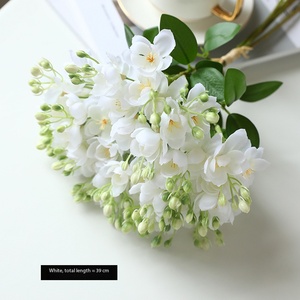 Fleur artificielle haut de gamme en soie dorée, <span class=keywords><strong>jasmin</strong></span>, pour décoration, aménagement paysager, événements et expositions - Product Image 5