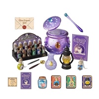Kit d'expériences scientifiques STEM : Kit de fabrication de potions magiques pour enfants, laboratoire DIY de chimie avec mélange de potions, chaudron, lumières et brume