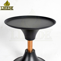 Table basse moderne en acier noir