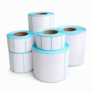 Label Kertas Seni Berlapis Transfer Termal Kosong Perekat Sendiri Kustom Gulungan 40x20 <span class=keywords><strong>40x3</strong></span> 50x30 60x40 70x50mm Label Kemasan - Product Image 2