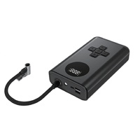 Démarreur de voiture 4 en 1 avec gonfleur de pneus, batterie Li-ion, booster de batterie de voiture portable, power bank, outil de démarrage d'urgence