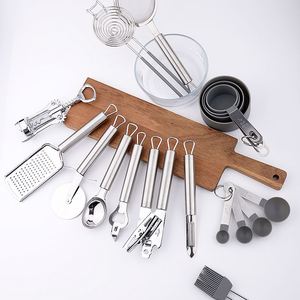 Juego de Utensilios de Cocina de Acero Inoxidable de 34 Piezas para el Hogar - Product Image 5