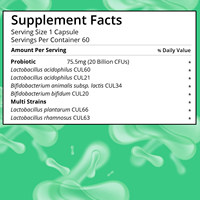 Vente en gros d'usine : Complément alimentaire probiotique en capsules, contenant des probiotiques multi-souches pour une meilleure santé digestive