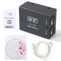 USB DMX512 High-Speed Controller HT Custom Hardware for Music & Light Sync Shows Computer Software Controlled Lighting