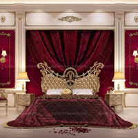 Luxueux Art Rococo Plafond Décoration Panneau Motif Floral Conception Murale Complète pour La Maison Étanche Salon Cuisine